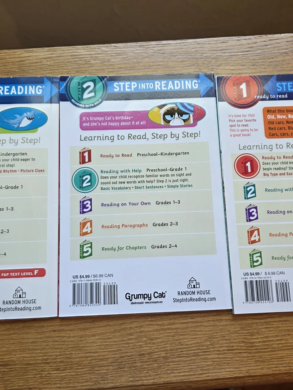 3 Step into Reading Level 2 stories